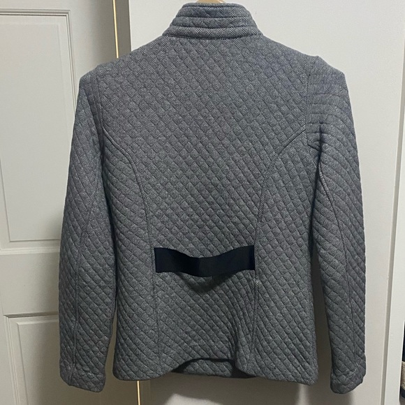 CAbi Quilted Moto Jacket Herringbone With Asymmetric Zipper - size Small - Picture 4 of 10